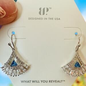 Brand New Bomb Party Royal Fanfare Aqua Blue Spinel Earrings